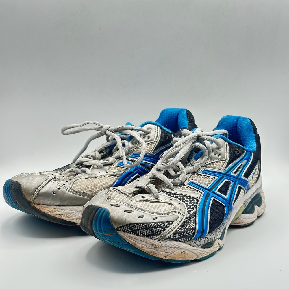 Asics Gel-Nimbus TN840 Silver Blue Black Running Shoes Mens‎ 11.5 IGS Gel